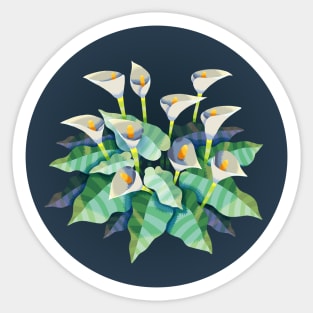 Arum Lilies Sticker